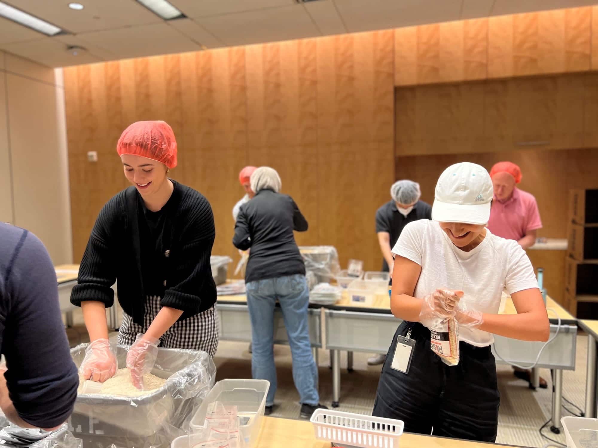 Volunteering with Rise Against Hunger