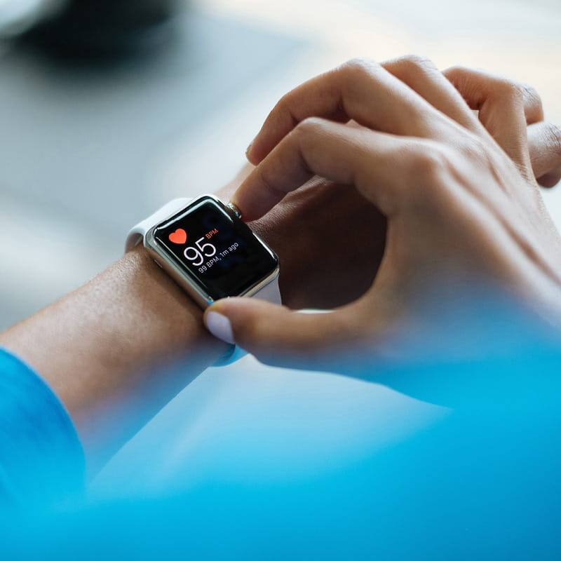 Smartwatch to illustrate healthtech