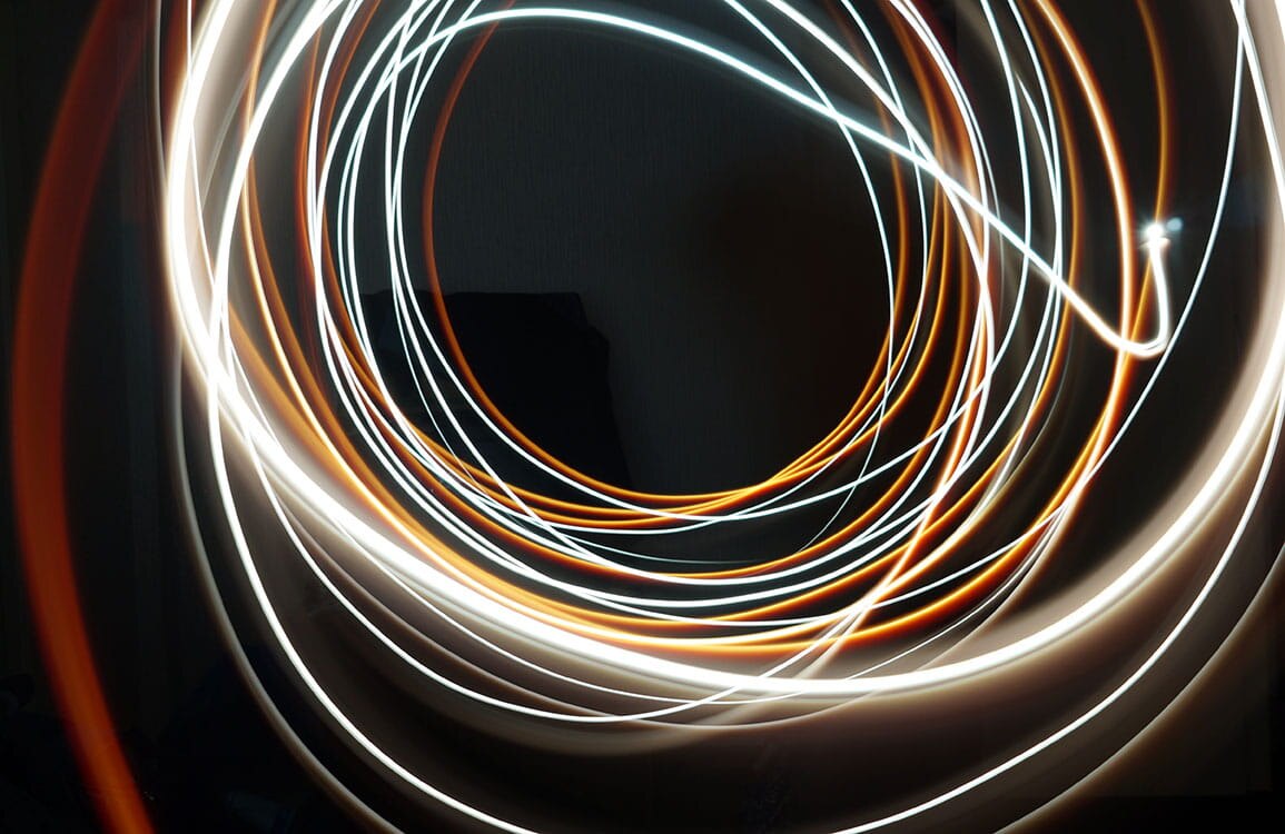 abstract lights circular motion