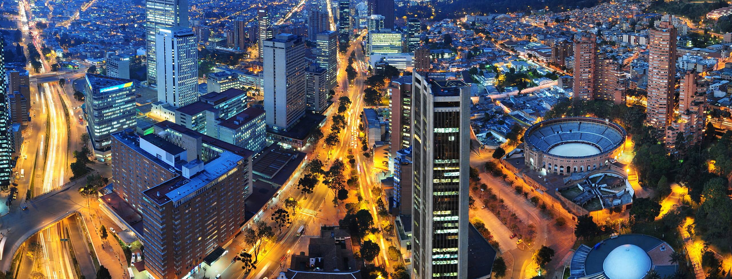 Bogota Colombia Aerial View