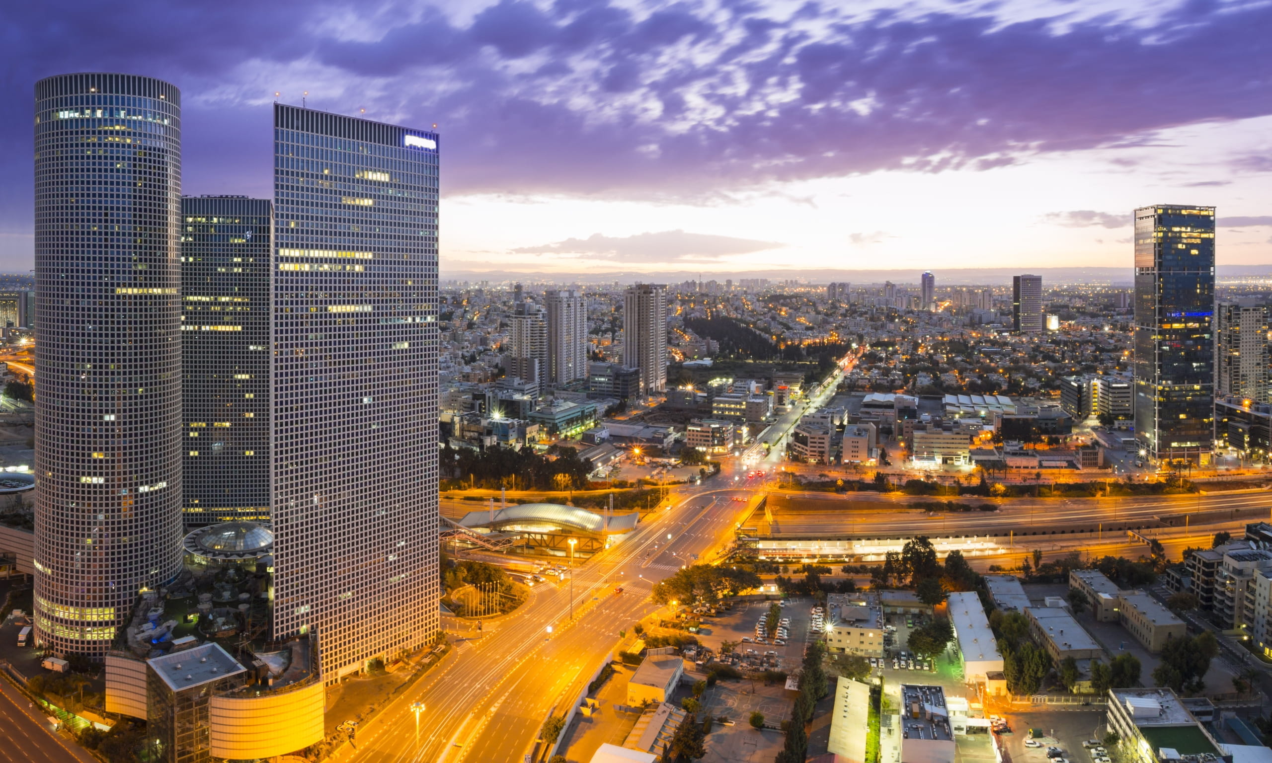 Tel Aviv at sunset