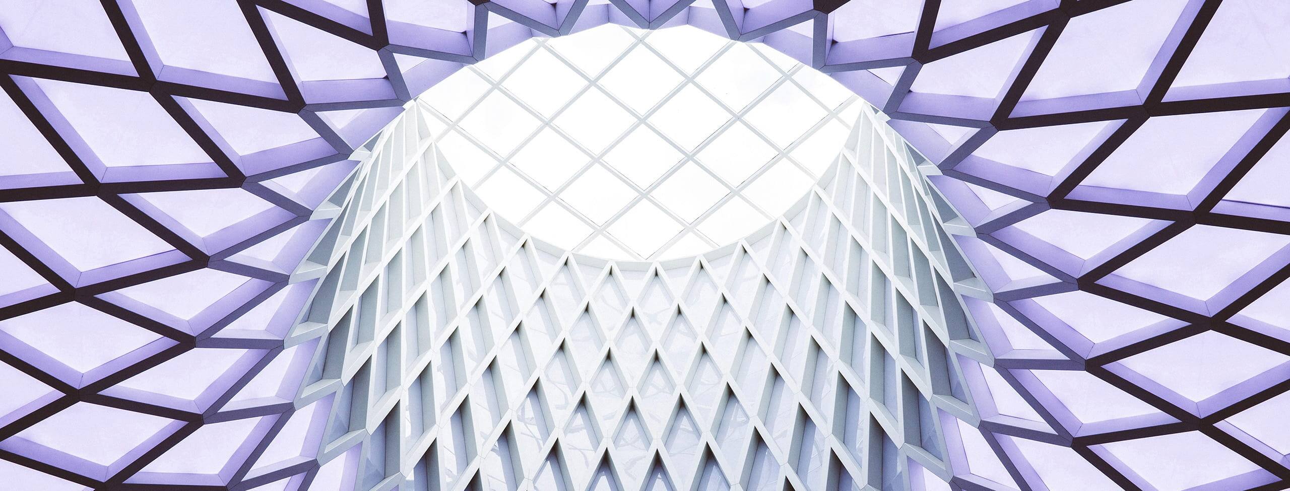 Abstract purple ceiling