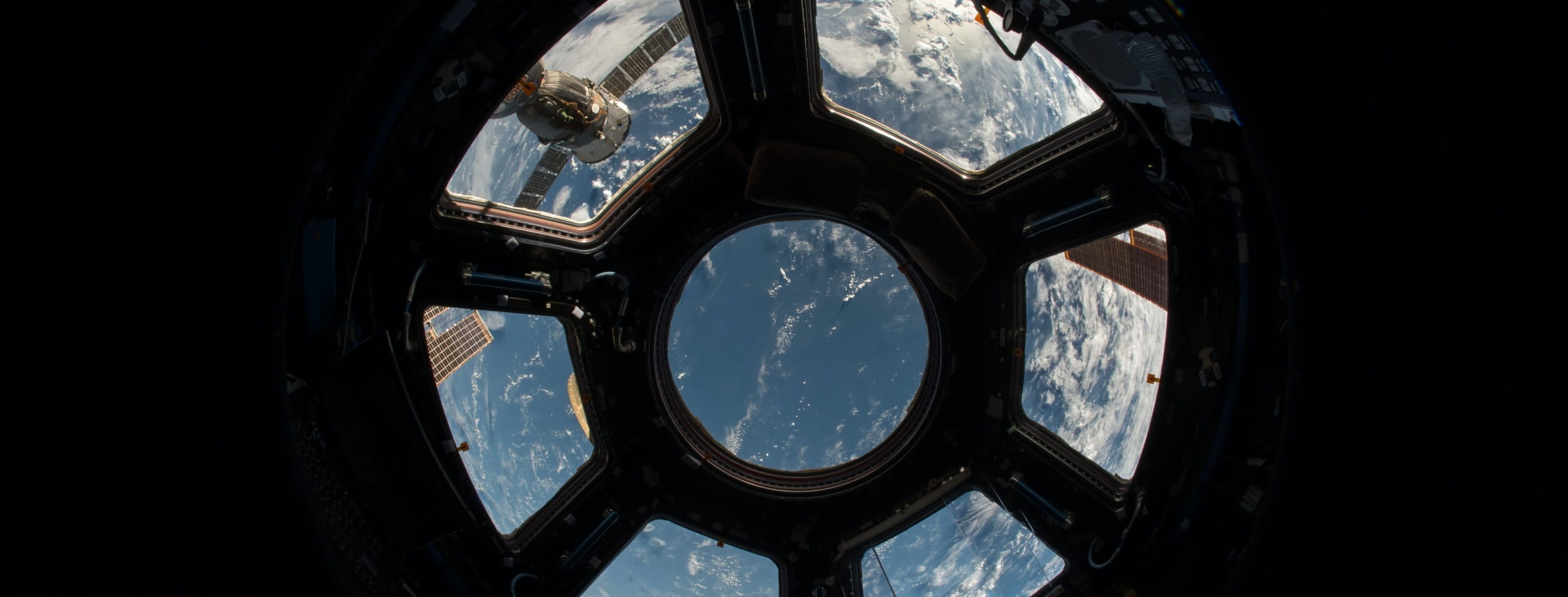 Space shuttle window view