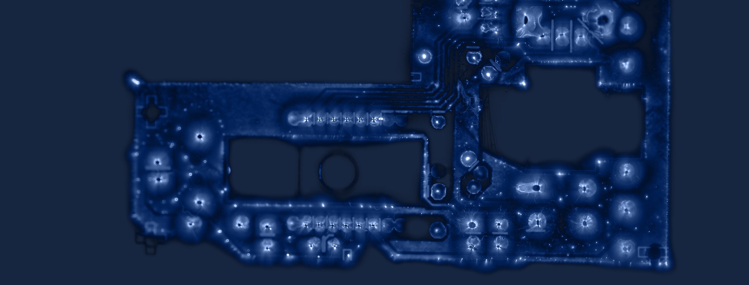 Blue circuit board